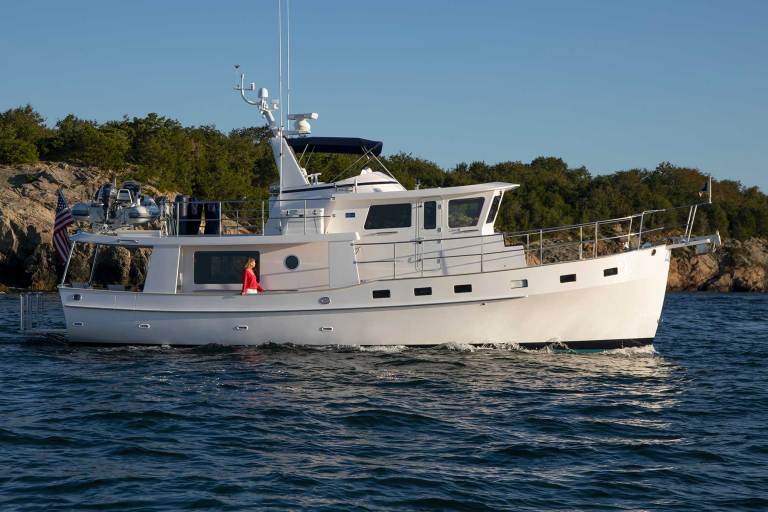 Motor yacht on the water