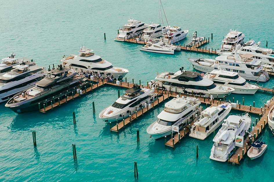 A bunch of boats in a marina