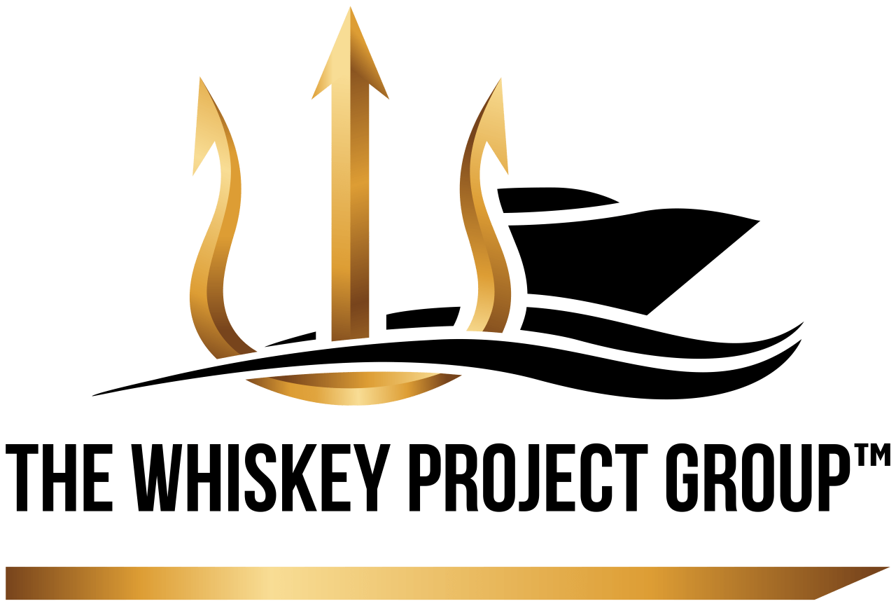 Logo black and gold for the Whiskey Project Group