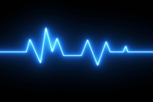 blue pulse line