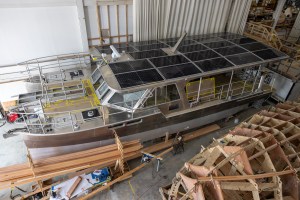Firefly is the first boat certified by the Coast Guard with a bank of lithium-iron-phosphate batteries. PHOTO COURTESY UPSTREAM ALLIANCE