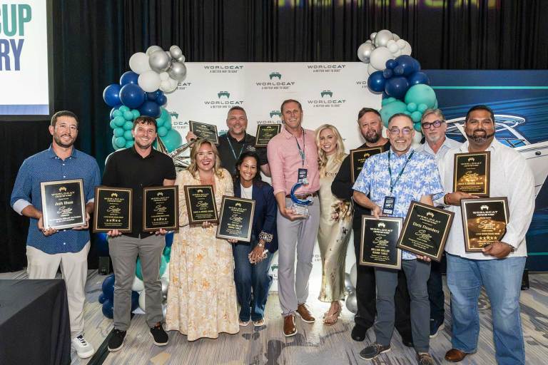 Sara Bay Marine Group earns World Cat’s top global sales award PHOTO COURTESY WORLDCAT™